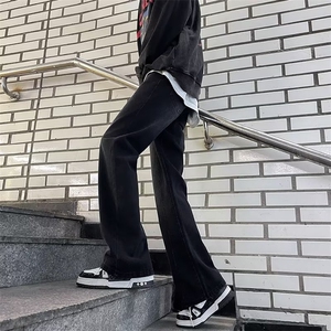 美式高街牛仔裤男痞子帅2023冬季新款ins宽松暗黑长裤RK1242-P45图片