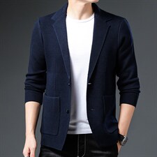 BSS6669男式2023秋季新款针织开衫夹克商务休闲男装P132，男装针织衫/毛衣，电商B360