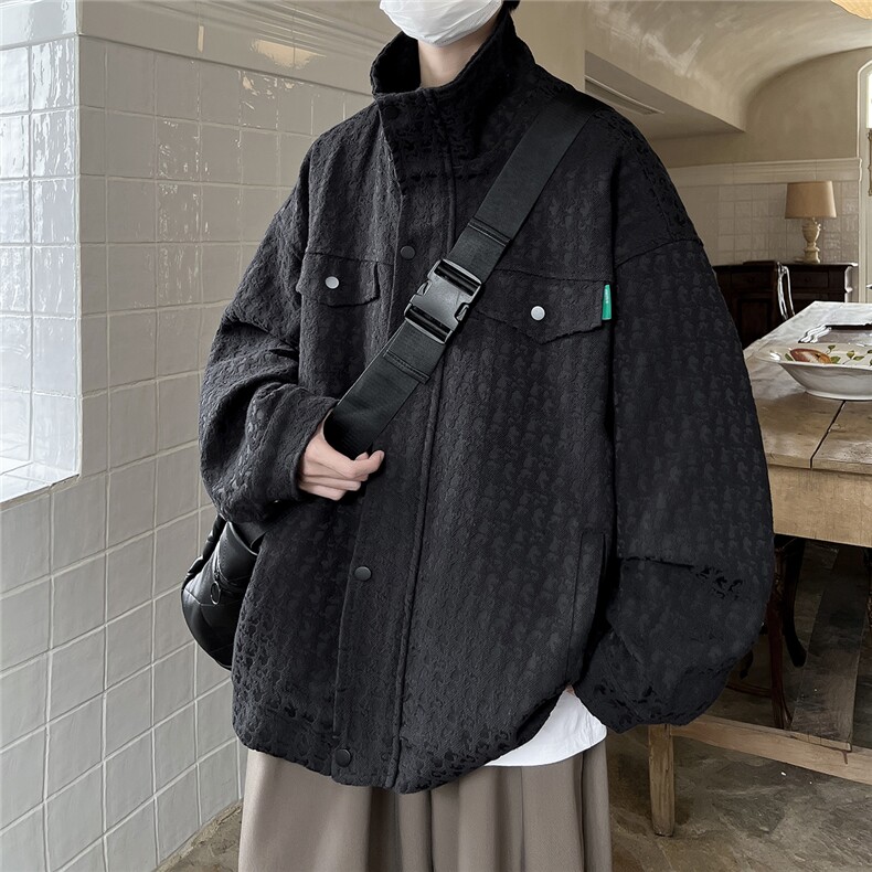 小香风美式牛仔夹克男宽松大皂风百搭工装外套JK8740P125控168,男装夹克,星座226-1