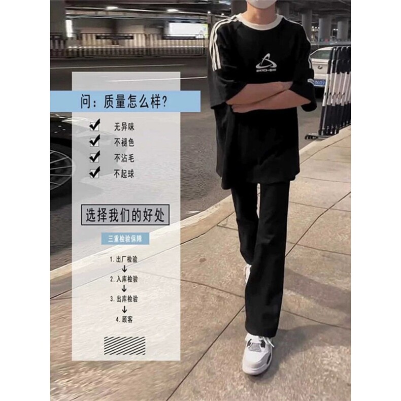 1014-1-KZ3003-特P35-美式痞帅vibe牛仔裤男高街潮牌黑色,男装牛仔裤,星座1014-1