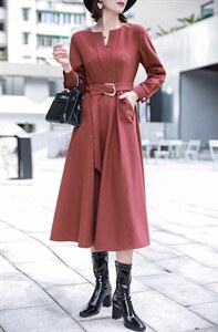 秋装连衣裙，女装连衣裙，漫菲妮