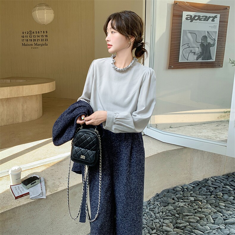 2025秋款现货韩版通勤藏青气质三件套2C090-1278-P185-K268,女装套装/套裙,2C090