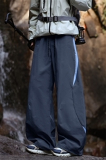 城市通勤百搭四季款松紧腰裤子登山徒步防泼水冲锋裤K931TP35控68，男装休闲裤，电商A102B