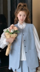 现货新款马甲百褶裙裤两件套25021P155K228，女装套装/套裙，2D035