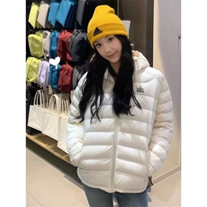 美式复古刺绣字母轻薄连帽排骨棉服男女百搭外套ins，男装棉衣，四季星座505
