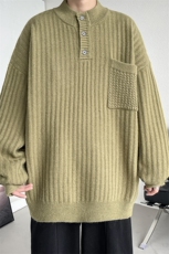 M8178/P65冬季毛衣男秋冬季宽松保暖半高领针织衫打底宽松外套，男装针织衫/毛衣，电商A141
