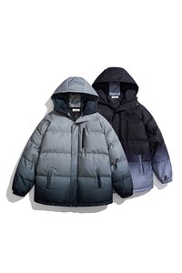 1防水渐变色冲锋衣大码M-5XL棉衣男聚酯纤维MY77095P120控168图片