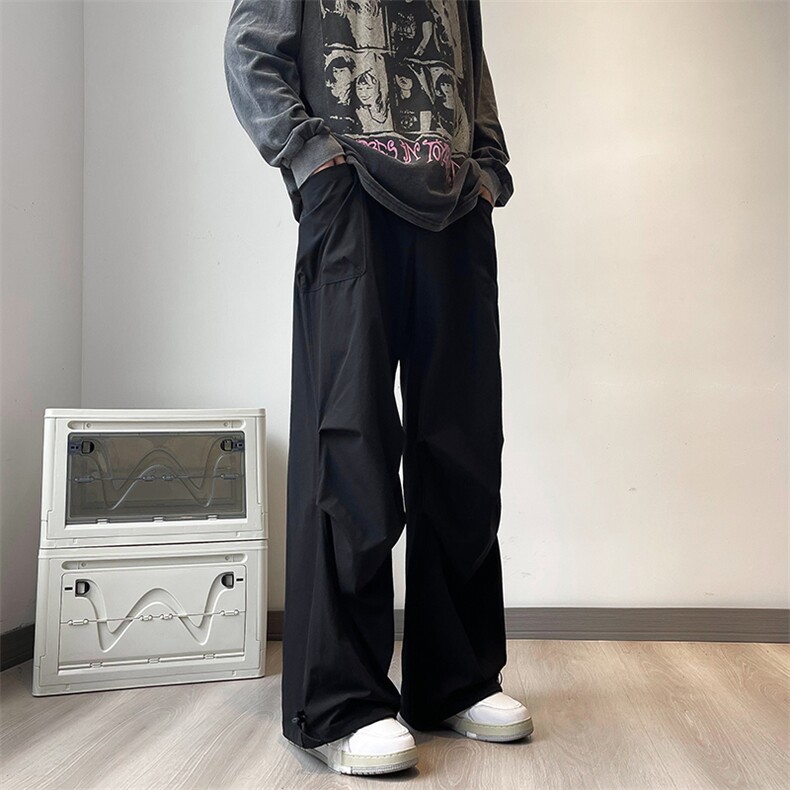 伞兵工装裤男秋季美式机能高街阔腿冲锋裤宽松休闲长裤K0799-P38,男装休闲裤,星座308B-2