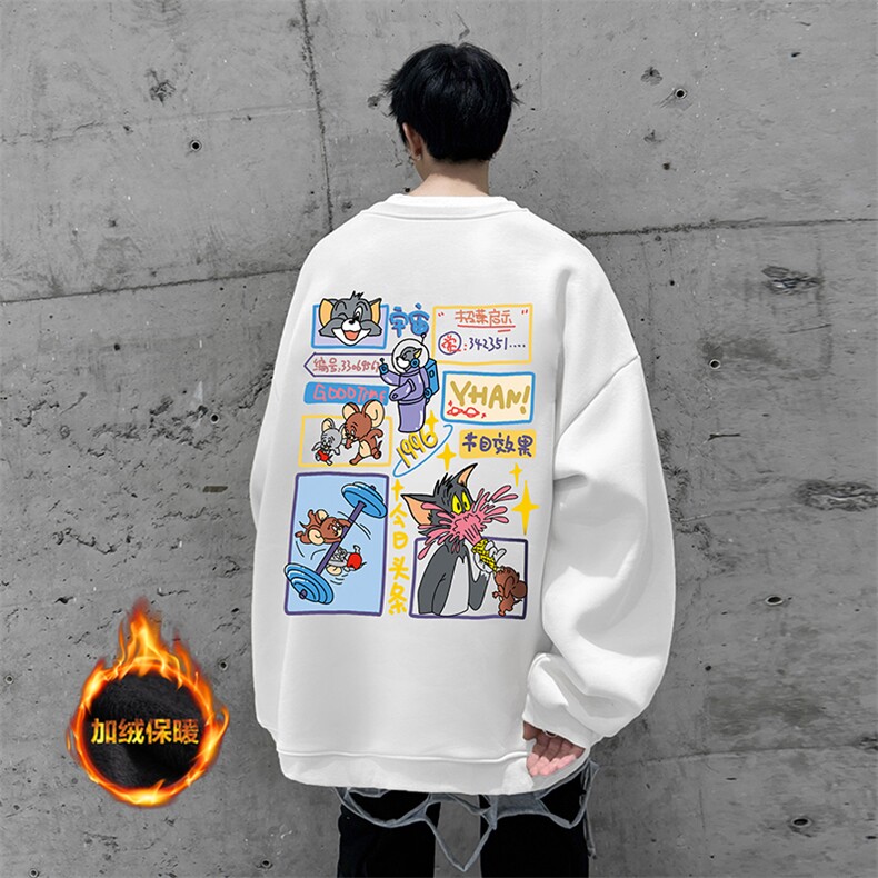 抖音供货、复合重磅加绒现货圆领卫衣宽松D223A-JR-YL2348-特P33,男装卫衣,电商019-1