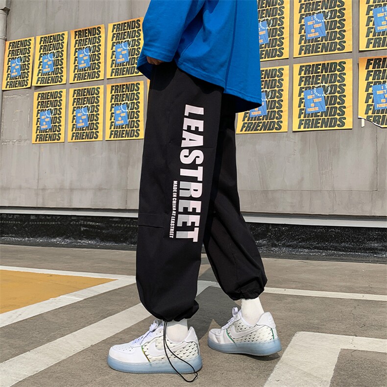 春款九分裤男休闲裤加肥加大码裤子港风百搭-M-5XL-C417-K501-P34图片