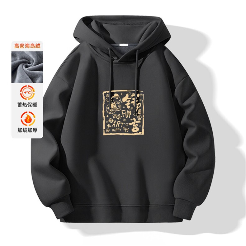抖音得物供货可提供视频秋冬重磅美式宽松连帽卫衣DL2277,男装卫衣,电商A486