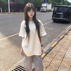 万针全刺绣工艺抖音得物高品质260克重磅纯棉双纱美式高街短袖T恤，男装T恤，电商A486