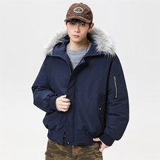 潮流宽松棉服高高街潮牌休闲棉衣A161-9987，男装棉衣，电商A161
