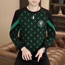 秋季男士休闲时尚圆领套头针织卫衣打底衫L6008--P45，男装T恤，星座310B-3