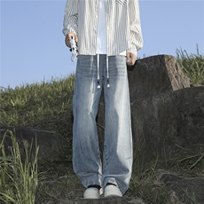 C315-555高品立体腰特P闪电纹水洗抽绳松紧牛仔(特P43限88)2，男装牛仔裤，电商C315