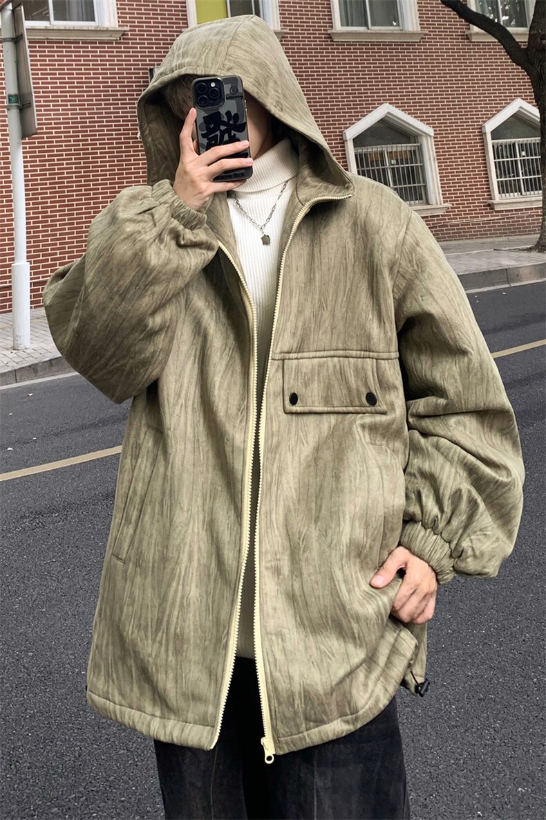 重磅夹棉加厚户外冲锋衣外套男秋冬款棉服棉衣冬M0516P120控158,男装棉衣,电商A157