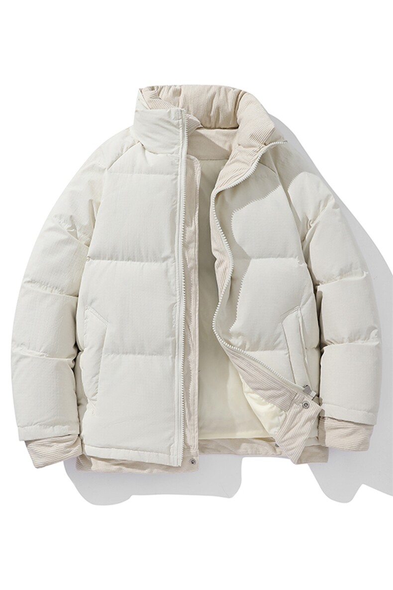 新标白鸭绒简约休闲立领外套纯色加厚羽绒服ESY0221-P205,男装羽绒服,电商B306