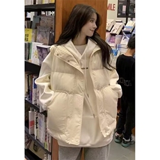 秋冬闺蜜装无袖坎肩保暖棉服马甲外套女宽松学生棉衣马夹M2301，男装棉衣，星座1116A（原606A-3）