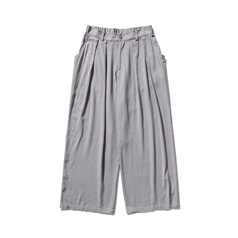 夏日系风男棉麻亚麻裤长裤哈伦休闲裤薄款直筒裤潮K179/P60,男装休闲裤,钱塘713