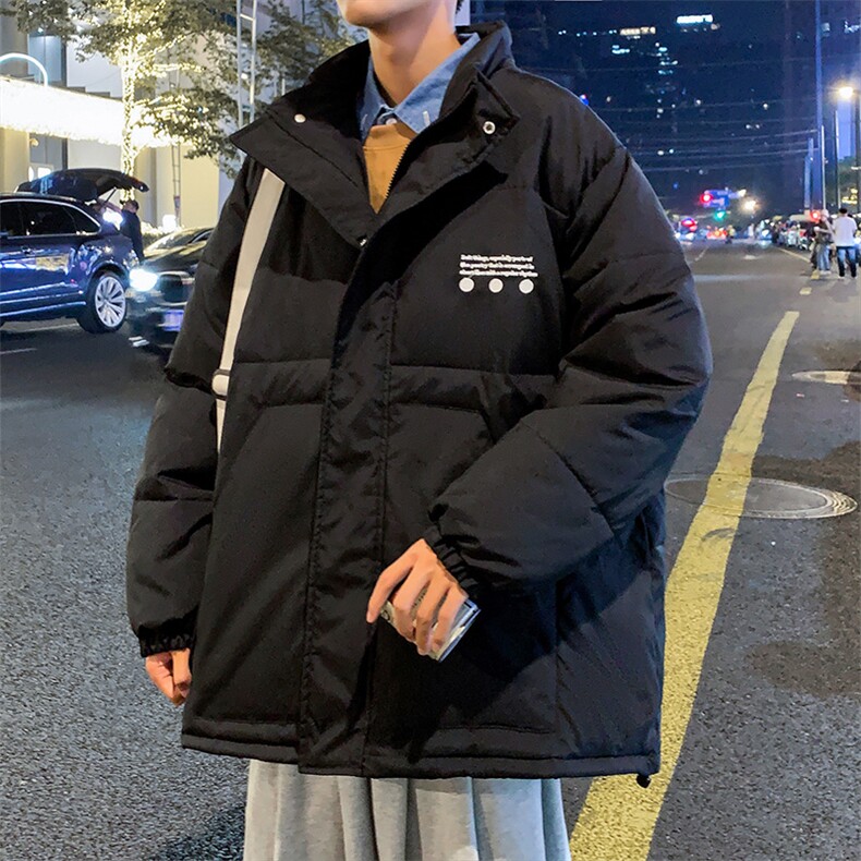 棉衣外套男冬季新款美式高街潮牌宽松棉袄立领棉服MY005p138控158图片