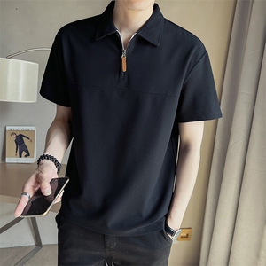 2025新款夏季男士短袖T恤纯色潮牌Polo衫半袖体恤 A313-A110-P55图片