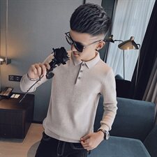 春款休闲翻领毛衣修身社会小伙打底针织衫大货主推MY9802-P68控88，男装针织衫/毛衣，星座308A