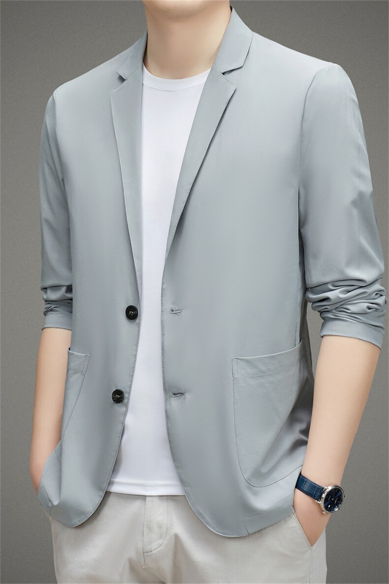 F8016春夏新款男士西服薄款防晒服主推P80,男装西服,电商B360