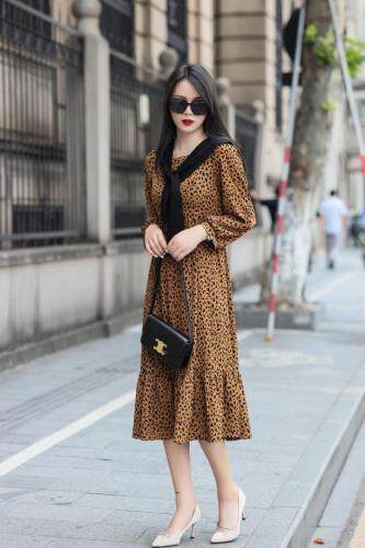 秋季新款两件套连衣裙，女装连衣裙，艾佳美