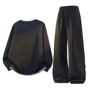 美式潮流宽松休闲套装A161-MT-2601TZ-P83图片