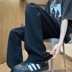 拉链牛仔裤男修身美式vibe高街潮牌痞帅炸街直筒微喇裤100766-p45，男装牛仔裤，星座1008