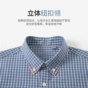M3022合身百搭中年男士商务休闲新款简约长袖衬衫P57图片