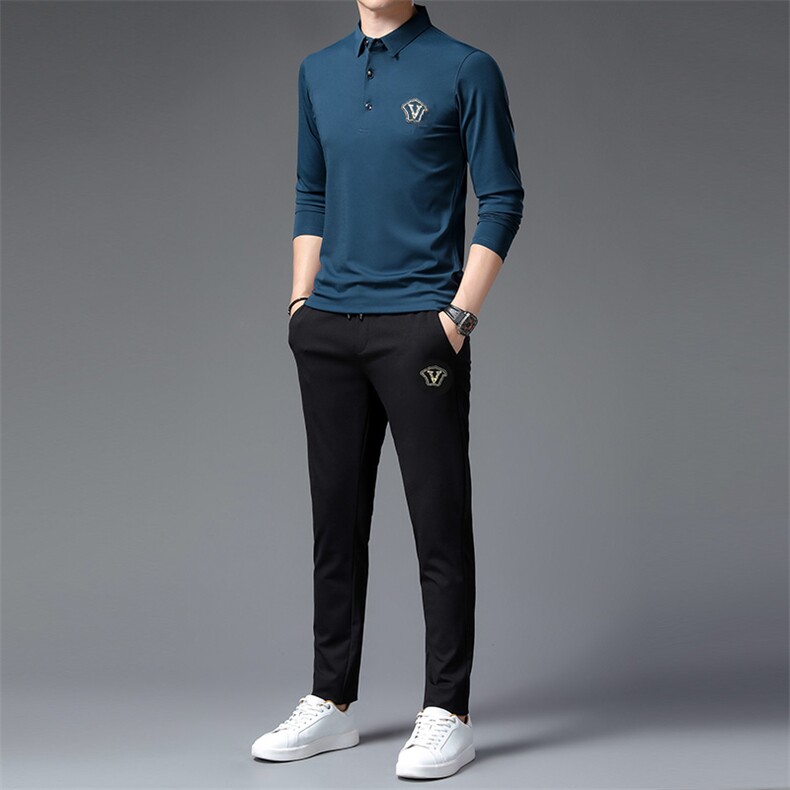 中年运动套装男春秋季两件套运动服休闲套装男卫衣2023新款外套,男装休闲套装,电商B212（原钱塘6029）