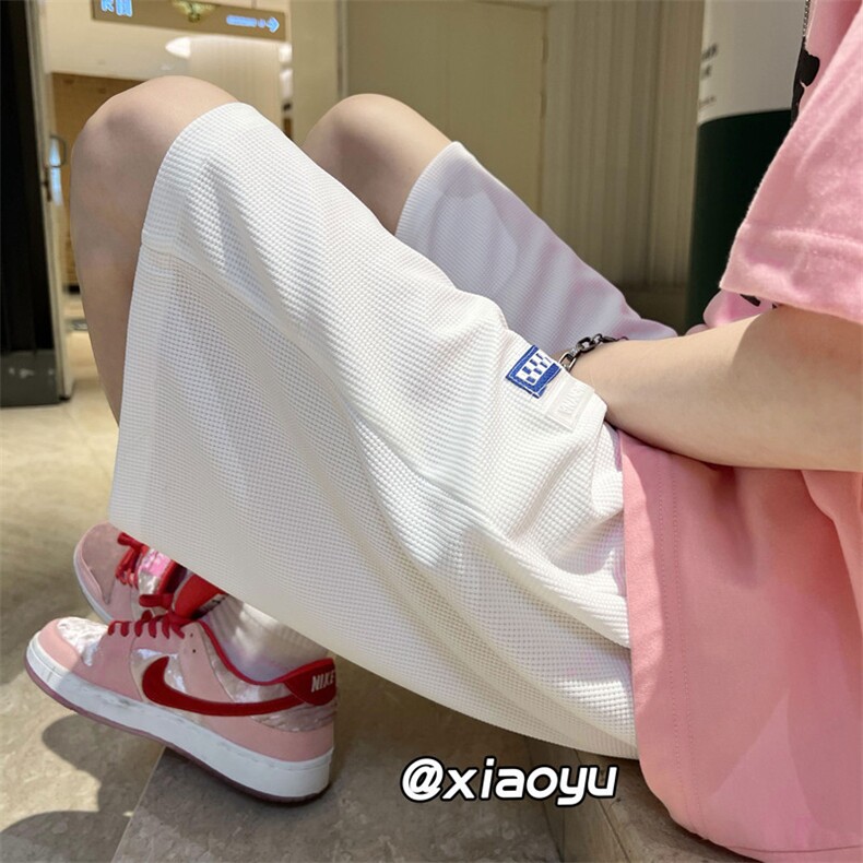 XZ616夏秋衔接新款贴标华夫格休闲短裤TY369P35控48,男装休闲裤,星座512A（原616）