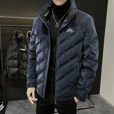 2067冬季男士休闲立领中青年轻薄羽绒服外套羽绒衣保暖御寒外衣潮,男装羽绒服,星座115A(原星座507）