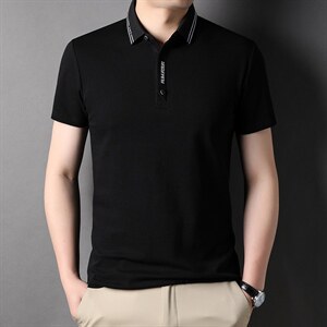 男士短袖t恤夏季男士翻领上衣服半袖体恤潮流休闲男装t桖衫，男装T恤，电商B212（原钱塘6029）
