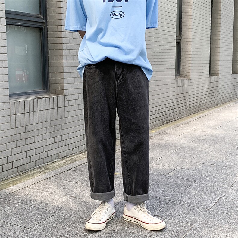 NK3002-P48基础百搭牛仔裤男士直筒裤男裤长裤子男小脚裤,男装牛仔裤,电商A040