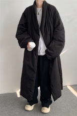 8XL-M90白鸭绒！特大码羽绒服日系绒面长款棉衣男YRFC03P268，男装羽绒服，电商D206-1