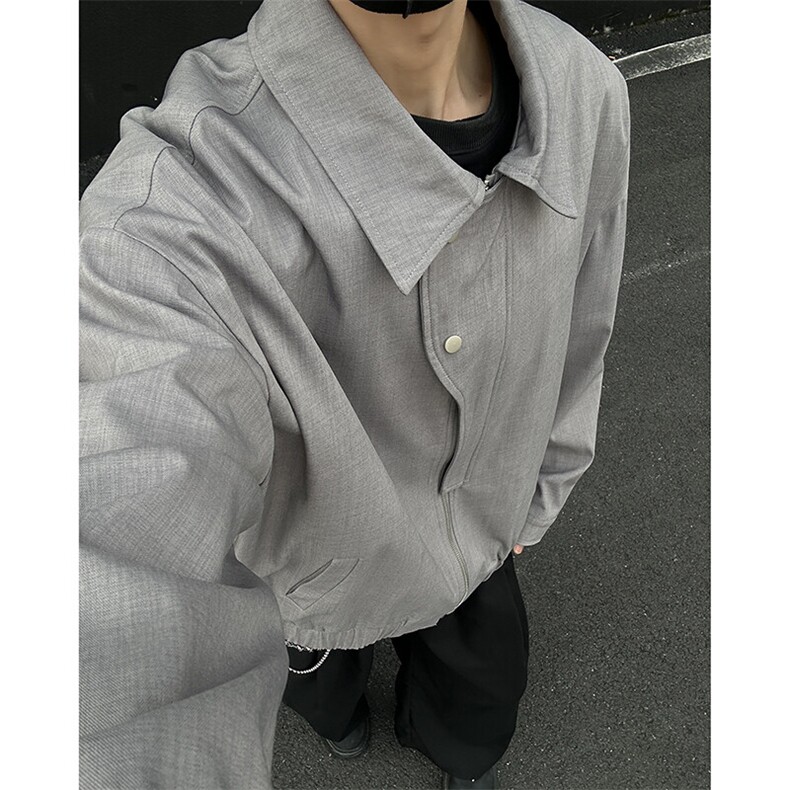 【25春现货】JK1023-P53特控88大码设计感夹克短款外套,男装夹克,电商D232