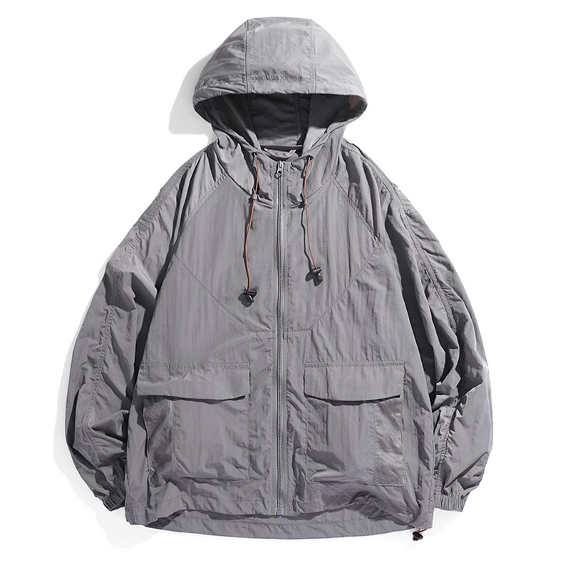 防晒衣男士夏季轻薄款户外连帽骑行服潮牌港风冰丝外套F065-P35,男装防晒衣,星座1403B