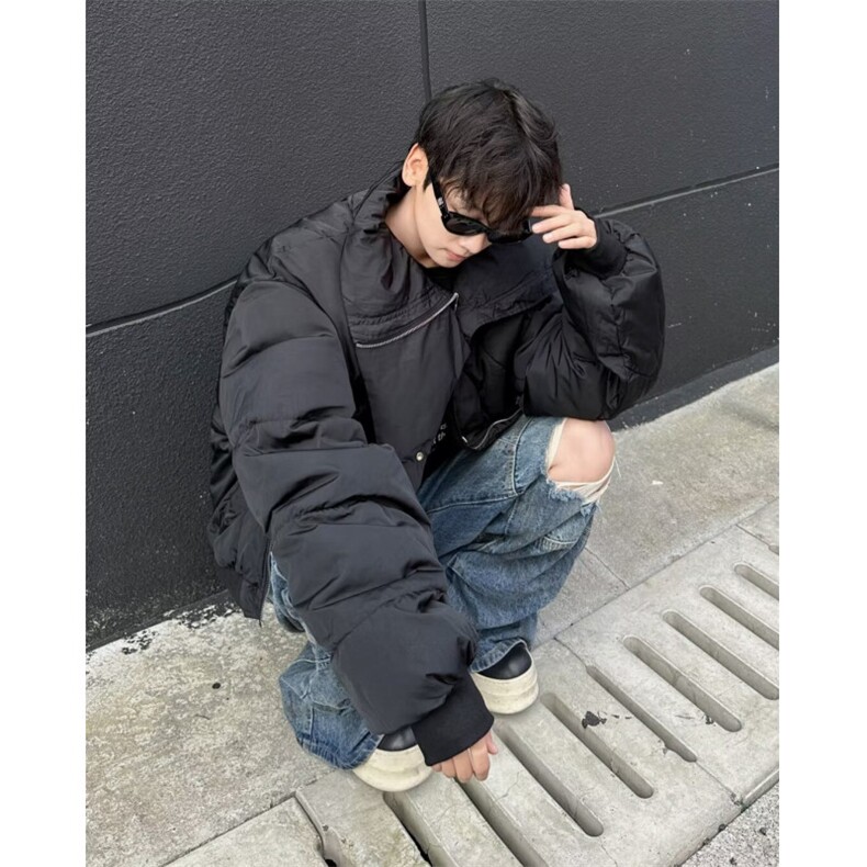 美式复古立领棉服男冬季加厚保暖面包服WM265P100,男装棉衣,星座1116-2