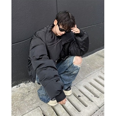 美式复古立领棉服男冬季加厚保暖面包服WM265P100，男装棉衣，星座1116-2