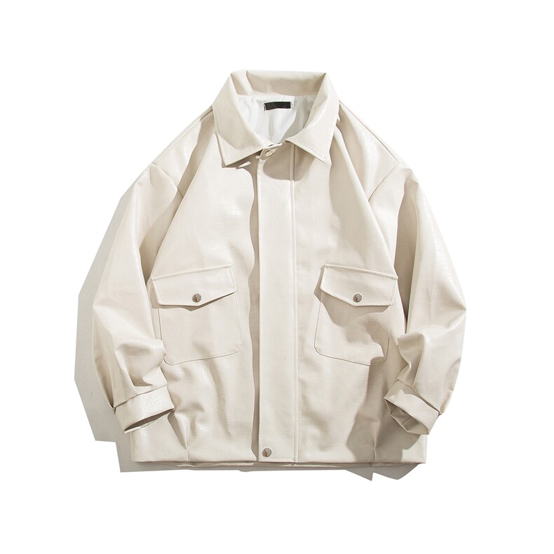 TP78现货鳄鱼纹PU皮韩系大众简约流行皮衣夹克外套A170-W332，男装皮衣，电商A170