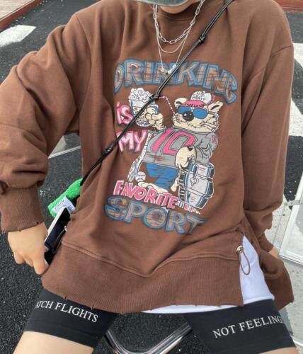 秋季涂鸦卫衣，女装卫衣/绒衫，郦歌贝妮