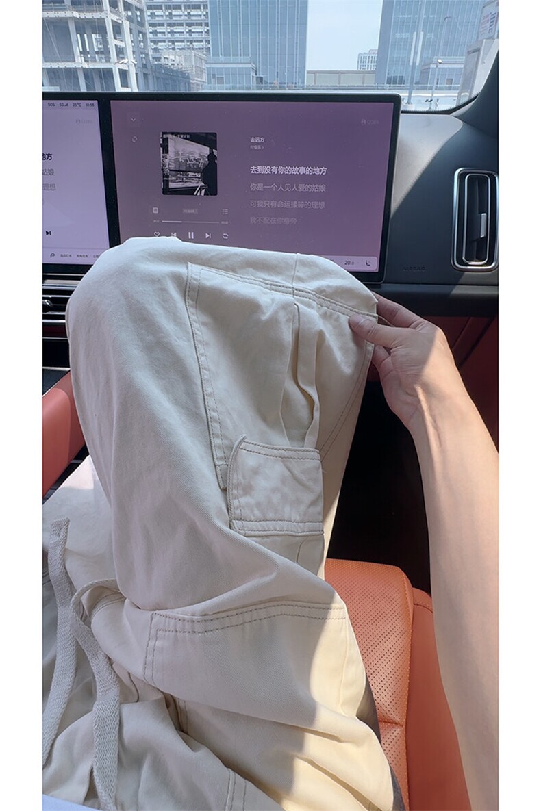 A2018TP45控68-抖音品质夏季美式高街工装七分裤男大口袋阔腿裤子,男装牛仔裤,电商B241