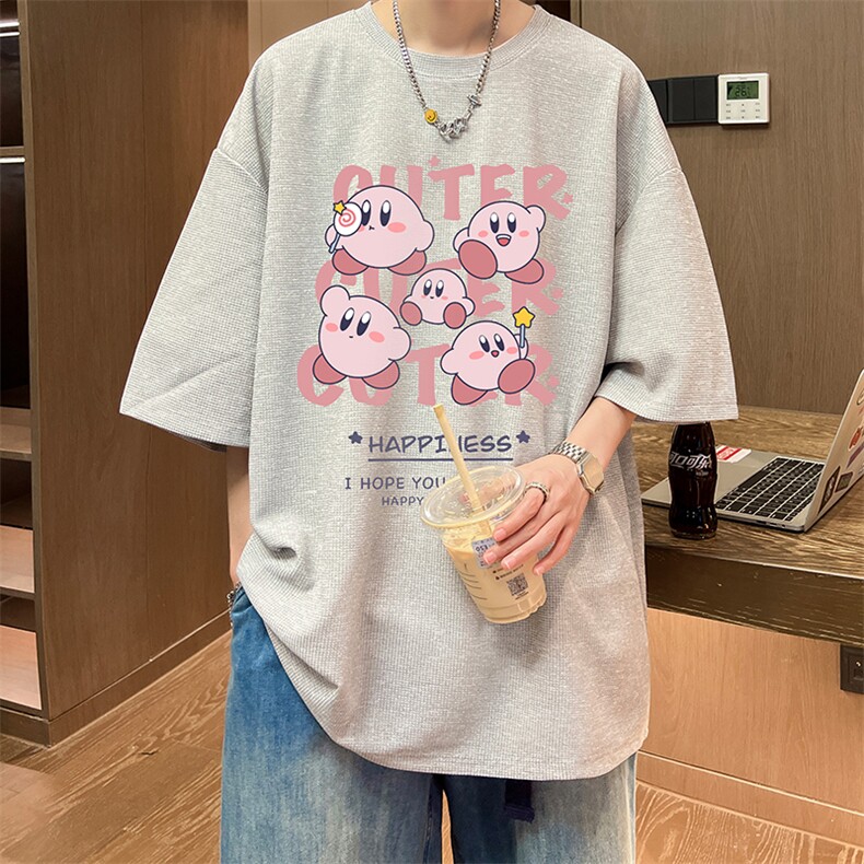 华夫格t恤男短袖男大码五分袖酒店风HT73310-P22,男装T恤,电商A040