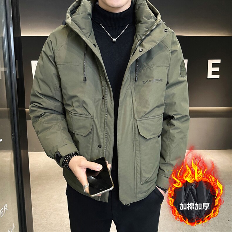 加棉加厚冲锋衣工装连帽夹克男士休闲外套DS-A329-JR2328-P125,男装夹克,电商A329