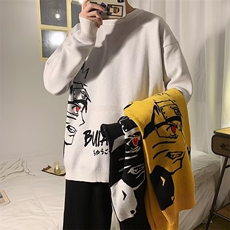 1506-1/M6611/P33圆领毛衣针织衫男潮牌帅气秋冬季打底衫男女同款，男装T恤，星座1506-1