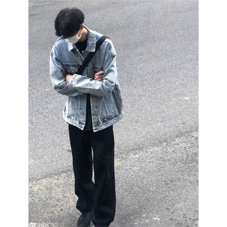 秋季牛仔外套男潮流夹克男外套休闲中性百搭上衣JK611-P60,男装工装外套,电商D202
