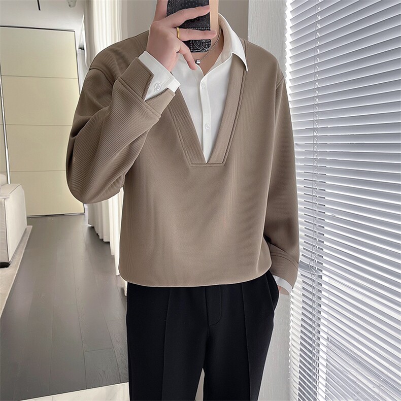 轻熟风~秋季新款假两件卫衣外套W029/P75,女装短外套,电商B331