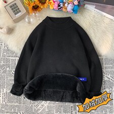 M18202-P45加绒款-P65半高领毛衣男士大码针织衫男毛线衣男,男装针织衫/毛衣,电商A040